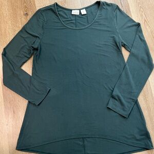 Kenar Teal Long Sleeve Women's Top